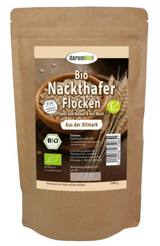 Nackthaferflocken vom Biohof  Lindenberg / Altmark