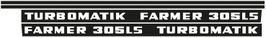 FENDT Farmer 305 LS Turbomatik Hauben Dekor Satz