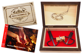 JAW HARP 2-SET PRO WIMMER-BADES "THE FINE ONES"  - HISTORICAL WOODEN BOX + MUSIC BOOK