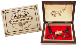 JAW HARP 2-SET PRO WIMMER-BADES "THE FINE ONES"  - HISTORICAL WOODEN BOX