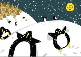 X-Mas-Karte PINGUINE