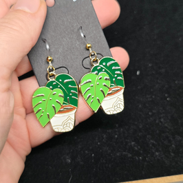 Ohrringe Monstera