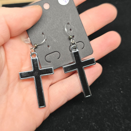 Ohrringe einfaches Kreuz