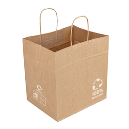 Shopper Kraft Avana cm. 26+17x24 - 250 pezzi