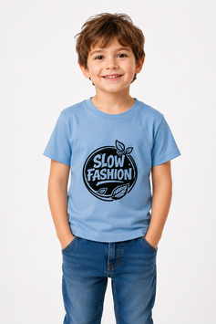 T-shirt Bimbo "Slow Fashion" - Sky Blue