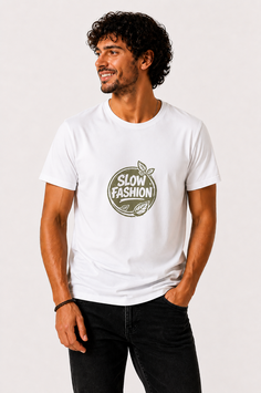 T-shirt "Slow Fashion" - White