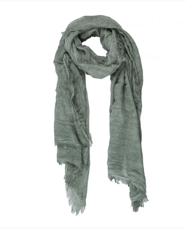 SCIARPA IN BAMBOO TINTA A FREDDO - Militare