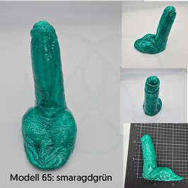 Penismodell, erigiert aus lackierter Gipsmodelliermasse (einzeln)