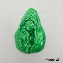 Genitalmodell Variationen/inter* aus lackierter Gipsmodelliermasse (einzeln)
