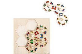 Rolf Puzzles - Karussell Puzzle Fahrzeuge, 7-teilig