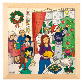 Puzzle Feierlichkeiten, Weihnachten                 Format: 28 x 28 cm, jeweils 36 Teile