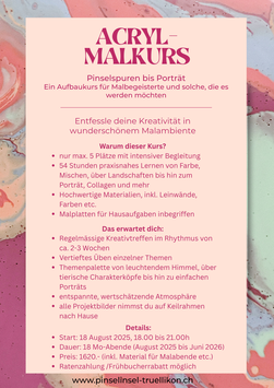 Acrylmalkurs 18teilig