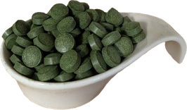 Bio Moringa Mix Tabs :  Bio Moringa, Bio Gerstengras, Bio Chlorella, Bio Spirulina. Inhalt je Tablette 500 mg