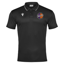 MACRON Draco Hero Polo schwarz mit kleinem Talents Logo