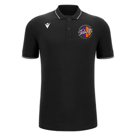 MACRON Comedy Eco Polo-Shirt schwarz mit kleinem Talents Logo