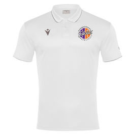 MACRON Draco Hero Polo weiß mit kleinem Talents Logo