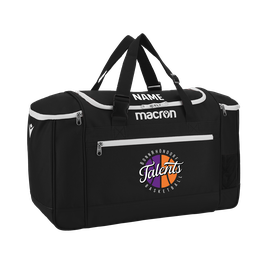 MACRON Trip Sporttasche schwarz mit Talents Logo und Wunschname