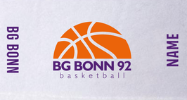 BG Bonn Gametowel mit großem Logo, Schriftzug und Wunschname