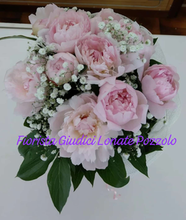 Bouquet con 8 peonie