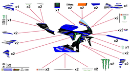 グラフィックステッカー MotoGP 2023 YAMAHA