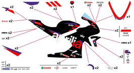 グラフィックステッカー MotoGP 2024 APRILIA
