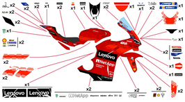 グラフィックステッカー MotoGP 2025 DUCATI
