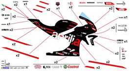 グラフィックステッカー MotoGP 2025 APRILIA
