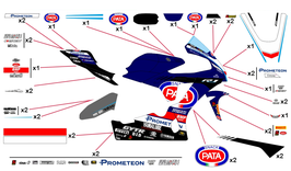 グラフィックステッカー WSBK 2023 YAMAHA