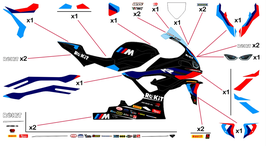 グラフィックステッカー WSBK 2024 BMW