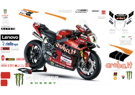 グラフィックステッカー WSBK 2024 Aruba DUCATI