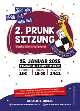 2. Prunksitzung am Samstag 25.01.2025 - Ticketreservierung Gastgesellschaften
