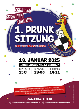 1. Prunksitzung am Samstag 18.01.2025 - Ticketreservierung Gastgesellschaften