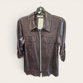 MAGNA, LEDERLOOK JASJE, DARK BROWN, KL-2601