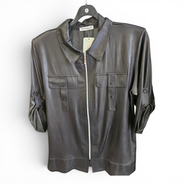 MAGNA, LEDERLOOK JASJE, ZWART, KL-2601