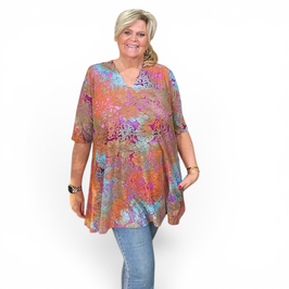 TUNIEK, LE REFLET, AQUA/BLUE/ORANGE