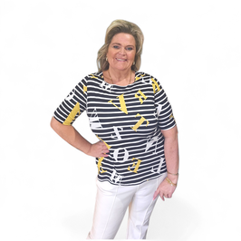 BOOTHALS SHIRT STRIPES/YELLOW