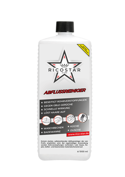 Ricostar Abflussreiniger für Dusche, Waschbecken, Badewannen und Küche,  1000 ml