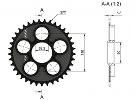 CeraCarbon Racing SPROCKET 5AZ 37-42