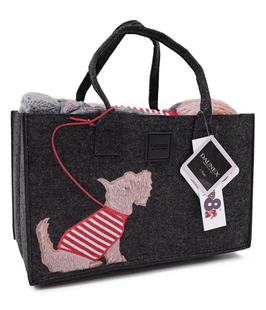 Kuscheldecke in Filztasche "Puppy"