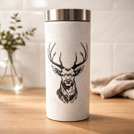 Glas Vorratsdose Hirsch