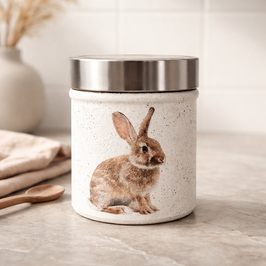 Glas Vorratsdose Hasi
