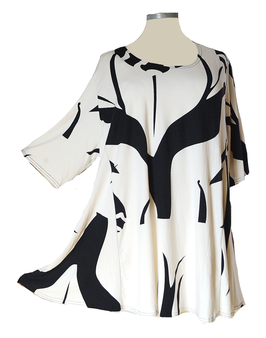 SunShine Shirt " White & Black " (09953)