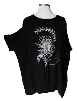 Verspielter Look! Charmantes Shirt SilverStones & Flower 1 (09827)