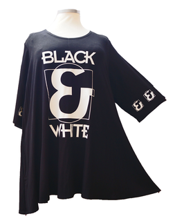 Shirt in Zauber-A-Linie Black & White (09710)