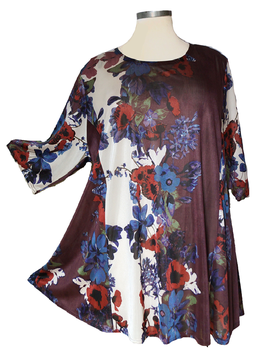SunShine SlinkySatinArt Shirt Flower (09669)