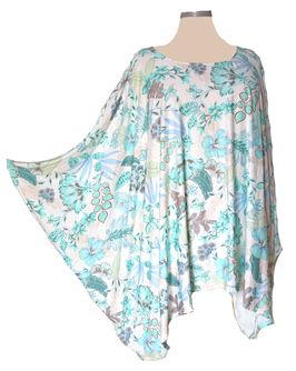 MD-ULSM Lagenlook Shirt Flower (09169)