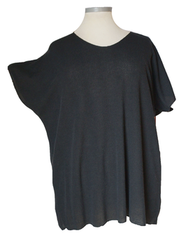 Feinstrick Shirt Schwarz (09141)