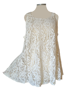 SunShine Top BigRose White (00429)
