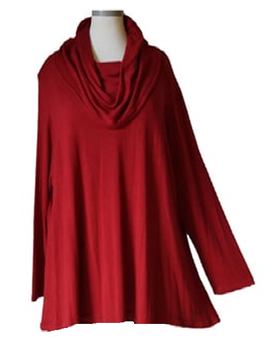 2-Längen Pullover Bordeaux-Rot (01966)