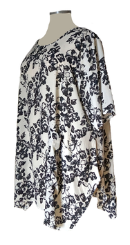 Summerline Two Longshirt in Zauber-A-Linie " Weiß & Schwarz" (09992)
